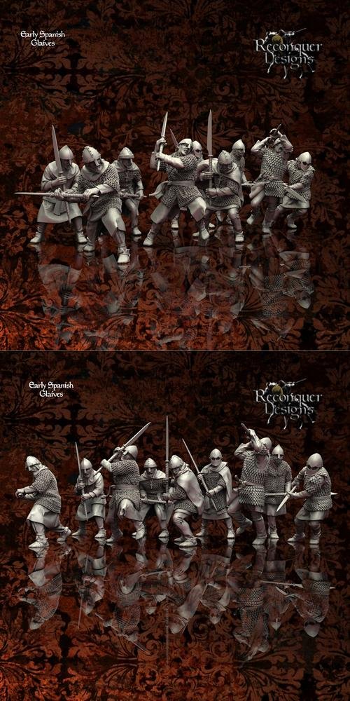 Caballero Miniatures (Reconquer) - Early Spanish Glaives – 3D Print