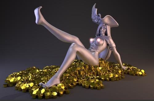 Anne Bonne pin up 2 – 3D Print