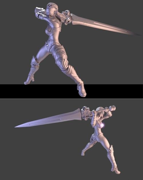 Dark Elf Greatsword – 3D Print