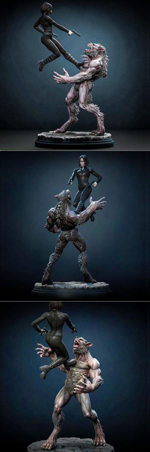 Selene vs Werewolf Underworld – 3D Print