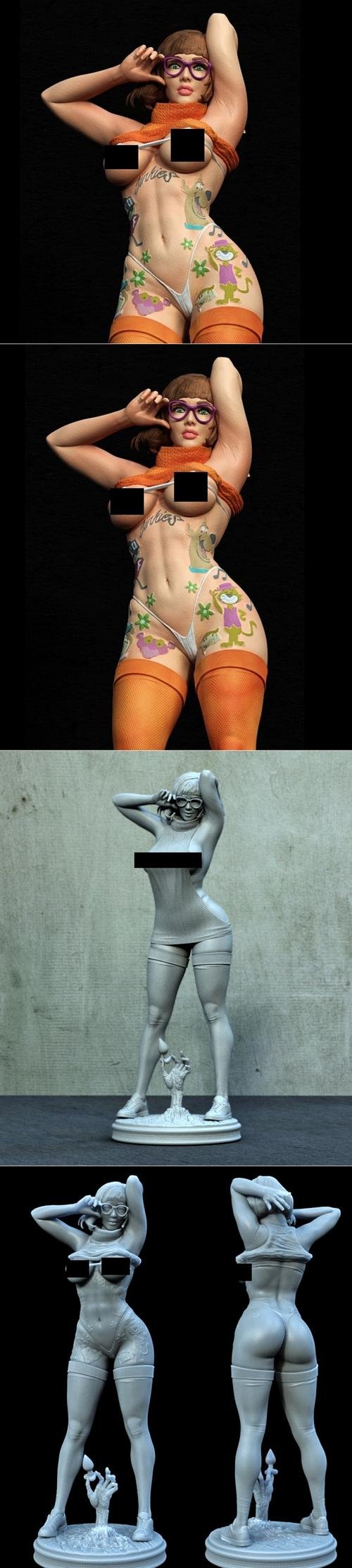 Sexy Tatted Velma and NSFW Version – 3D Print