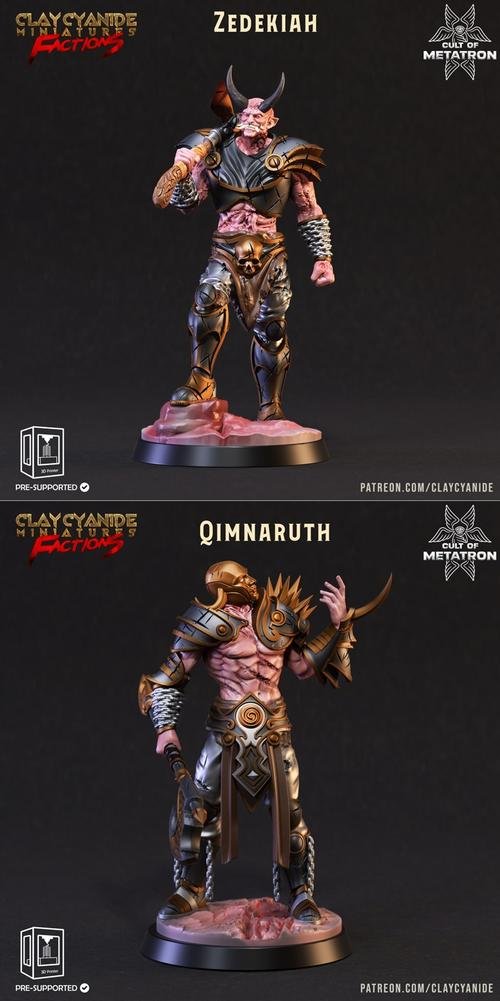 Qimnaruth and Zedekiah – 3D Print