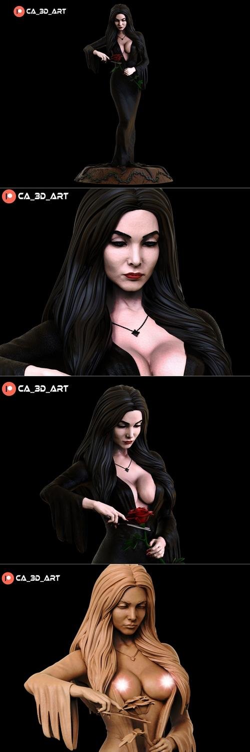 Ca 3d art - Morticia Addams – 3D Print