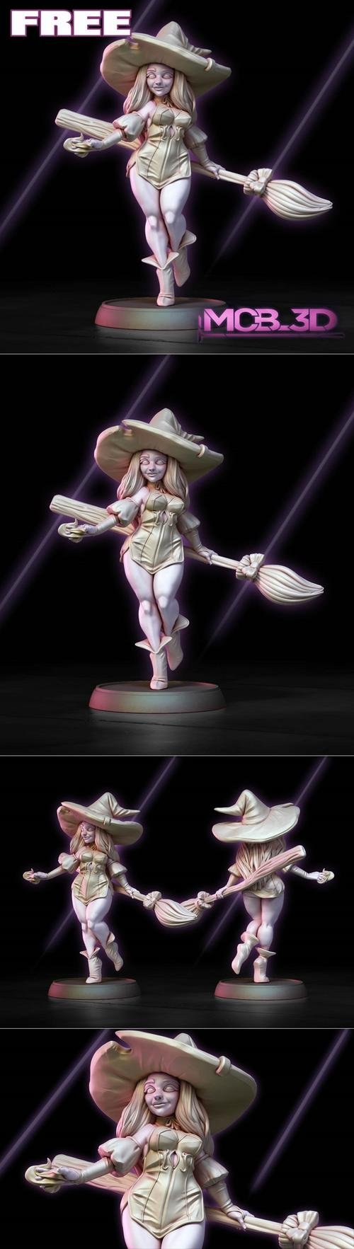 Female Witch – 3D Print