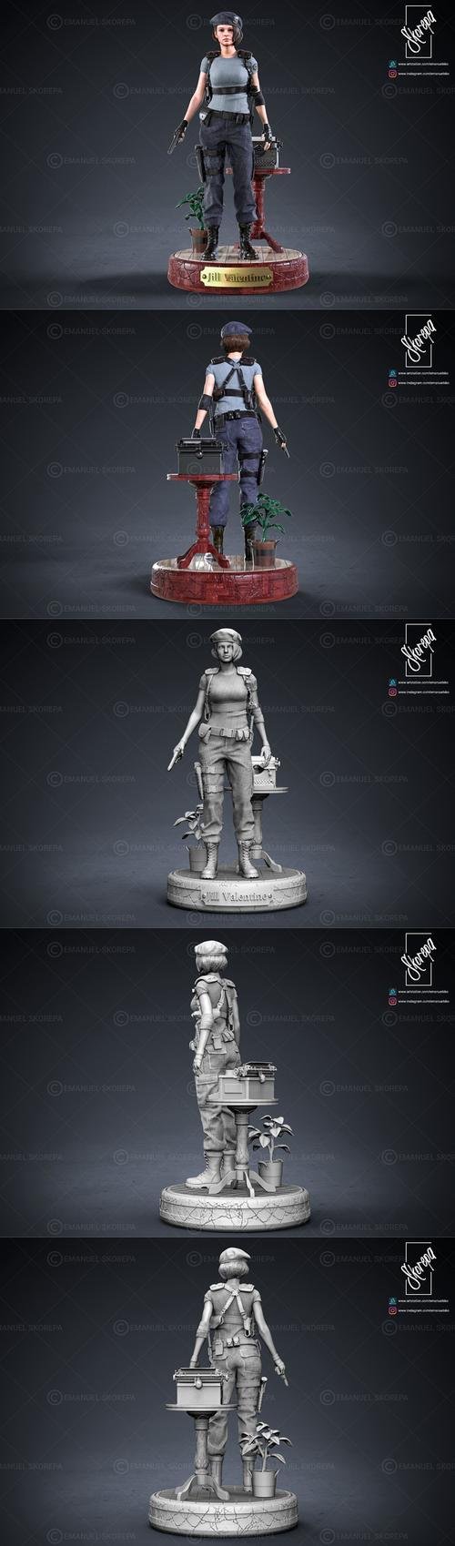 Jill Valentine RE1 STARS – 3D Print