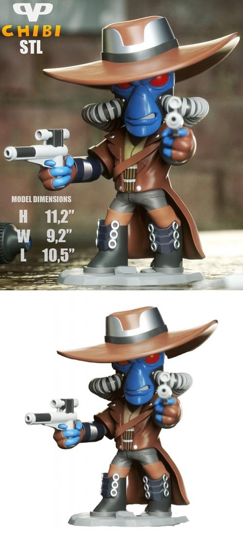 Cad Bane Chibi – 3D Print