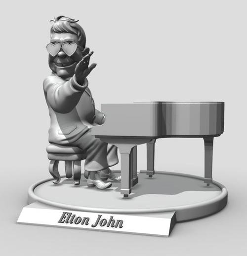 Elton John – 3D Print