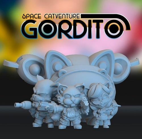 Space Catventure Gordito – 3D Print