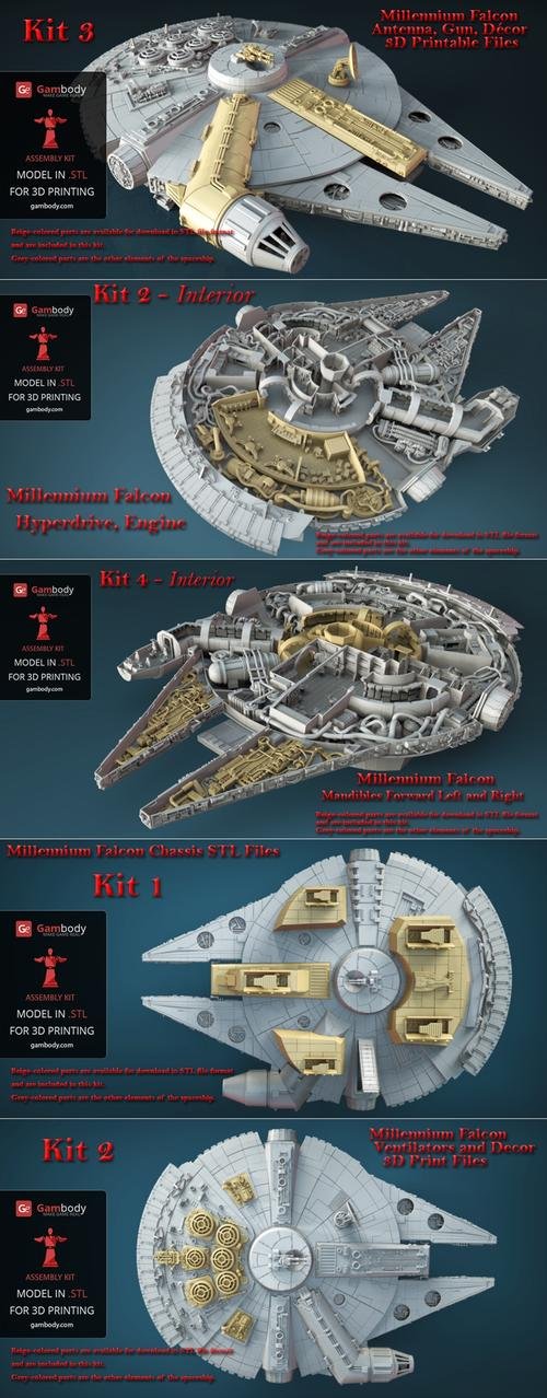 Millenium Falcon Full kit – 3D Print