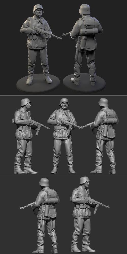 German Soldier WW2 – 3D Print