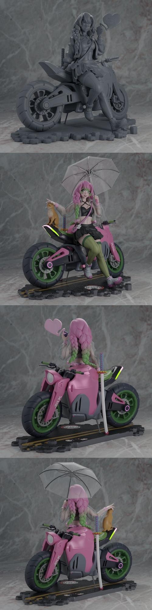 Cyberpunk Mitsuri – 3D Print