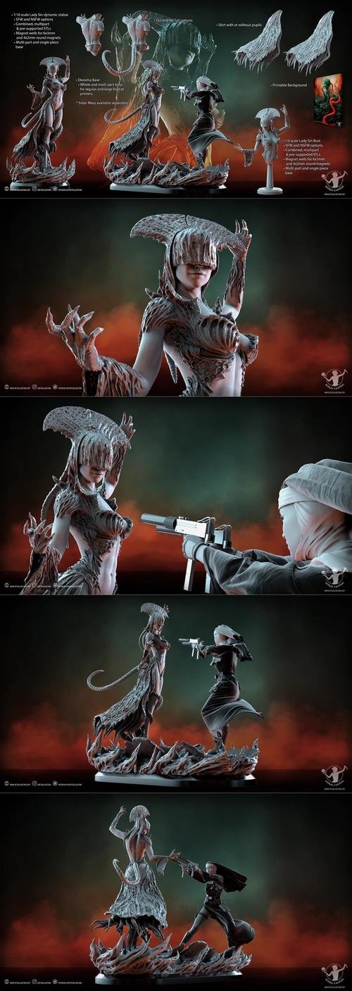 Ritual Casting - Deus Spes Nostra and Lady Sin – 3D Print