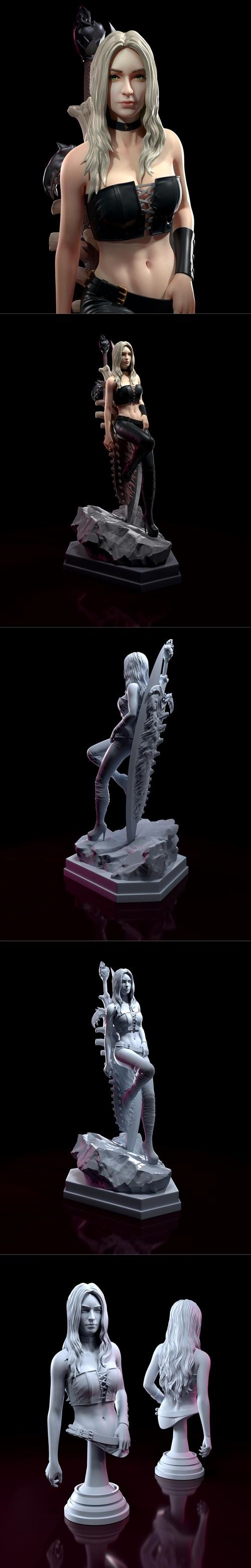 H3LL Creator - Trish Devil May Cry 4 and bust – 3D Print