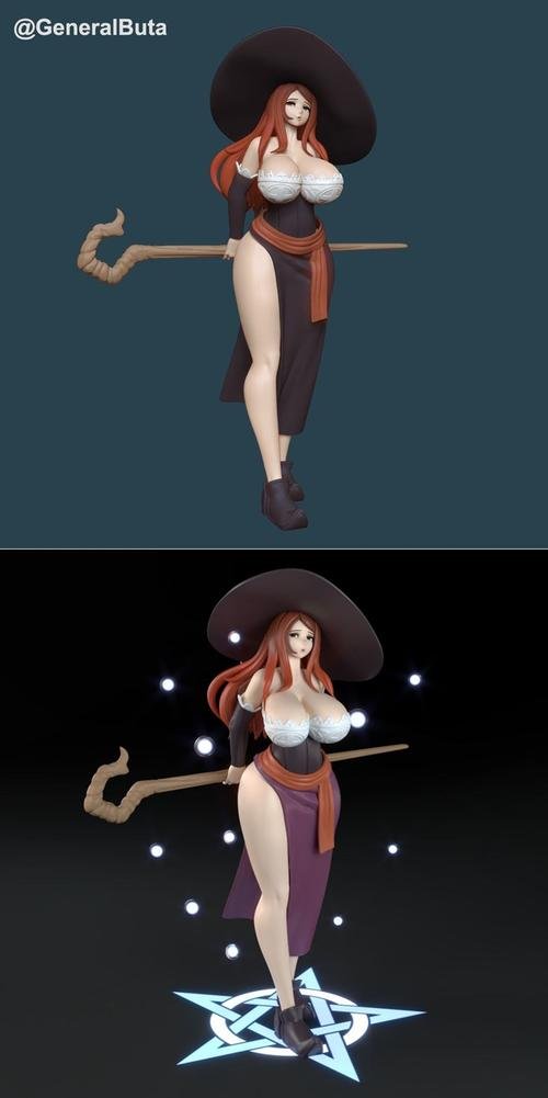 Sorceress - General buta – 3D Print