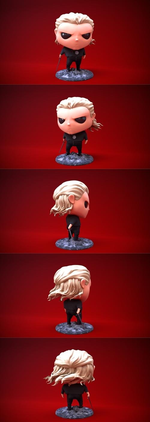 Witcher Geralt of rivia – 3D Print