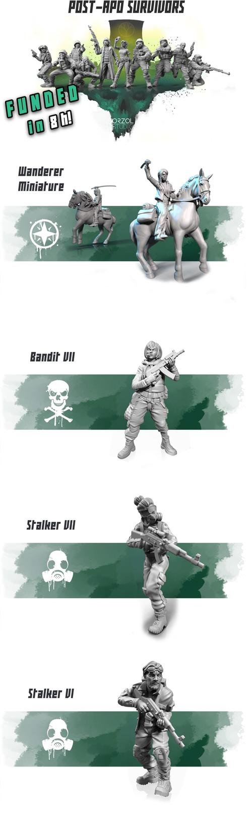 Orzol Studio - Post Apocalyptic Survivors – 3D Print