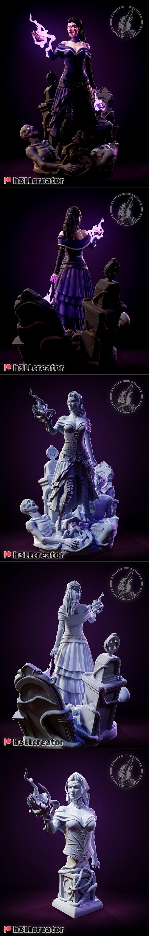 H3LL Creator - Liliana Vess Sculpture and Bust – 3D Print