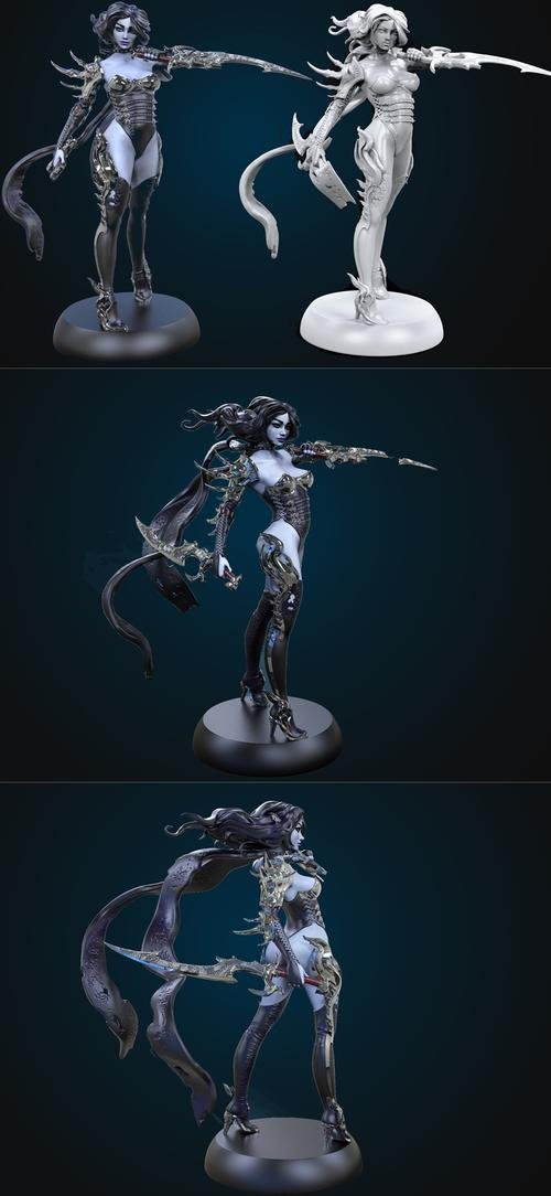 Dark Elf Assassin – 3D Print