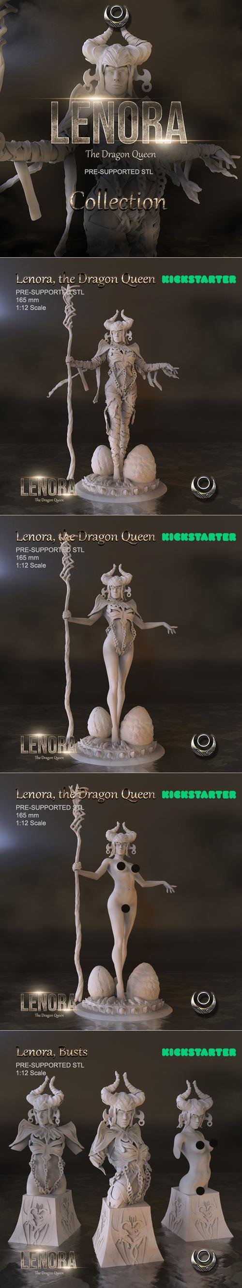 Lenora the Dragon Queen Collection – 3D Print