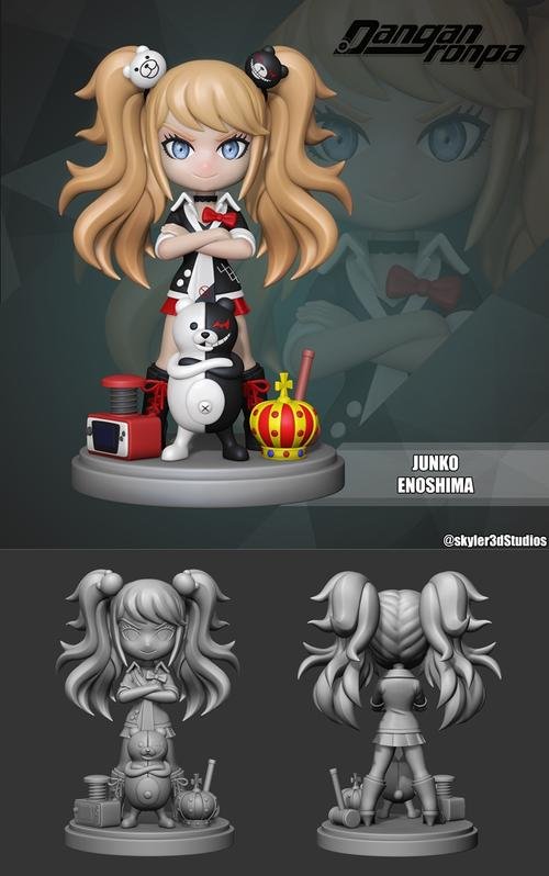 Chibi Junko Enoshima Danganronpa – 3D Print