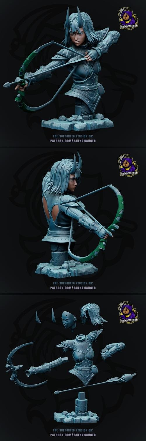 Arueshalae - Pathfinder - Wrath of the Righteous Bust – 3D Print