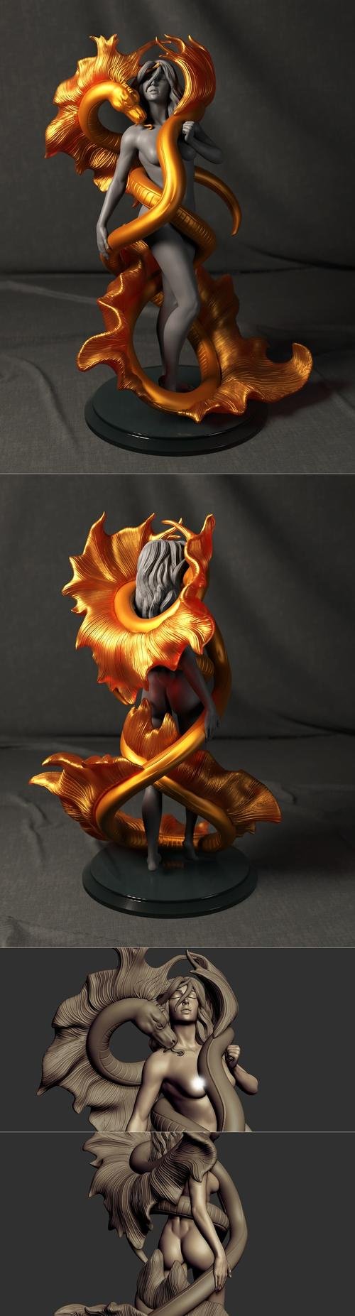 Golden Lover – 3D Print