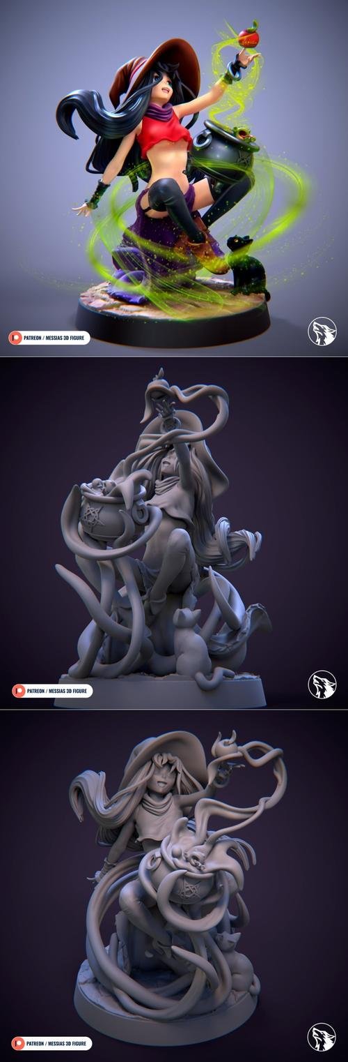 Original Art witch halloween – 3D Print