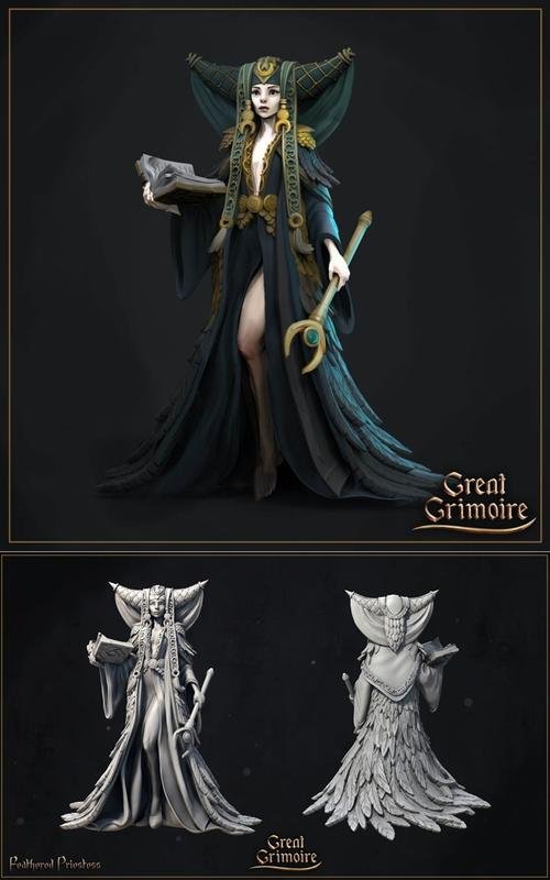 Feathered Priestess – 3D Print