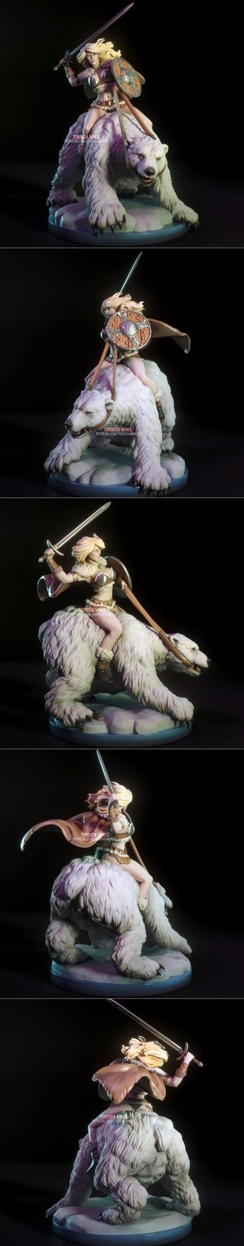 Hilde the Barbarian - Torrida Minis – 3D Print
