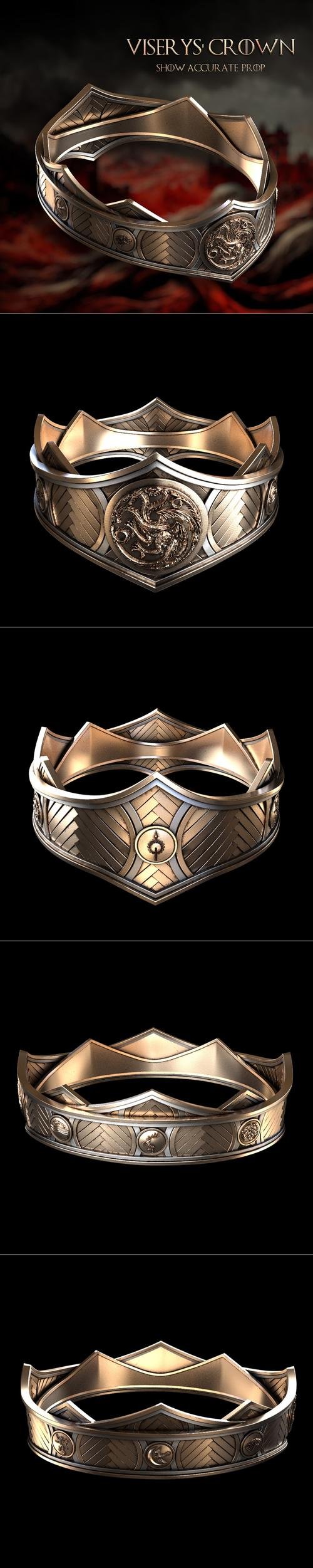 Crown of Viserys Targaryen - House of the Dragon – 3D Print