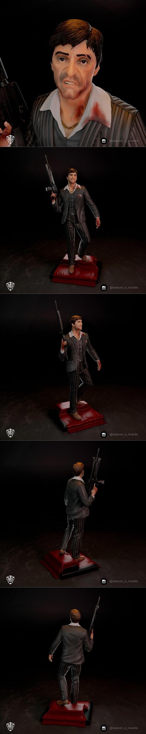 Tony Montana - Scarface Fanart statue – 3D Print