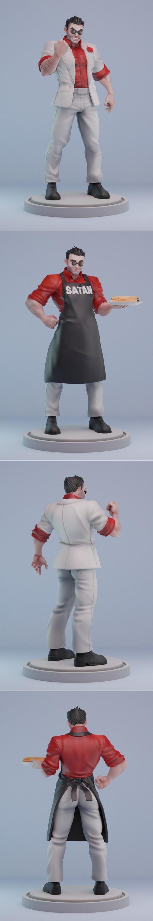 The Helltaker From Helltaker – 3D Print