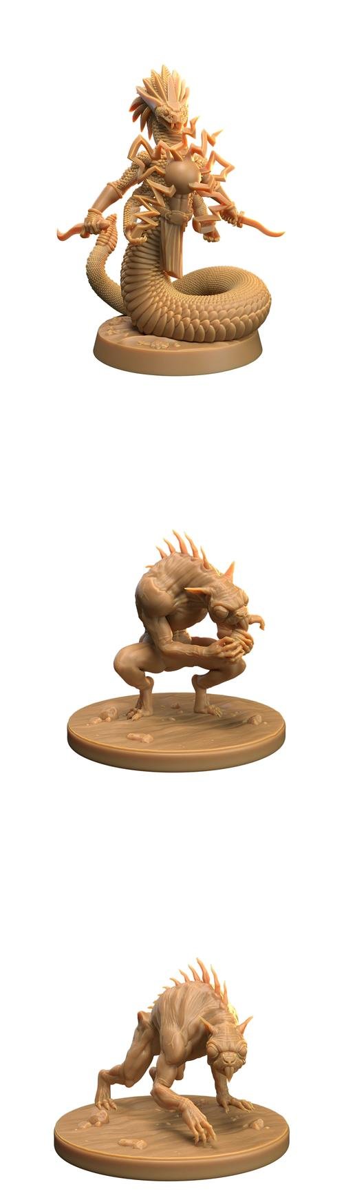 Chupacabras and Rattlers Adept – 3D Print