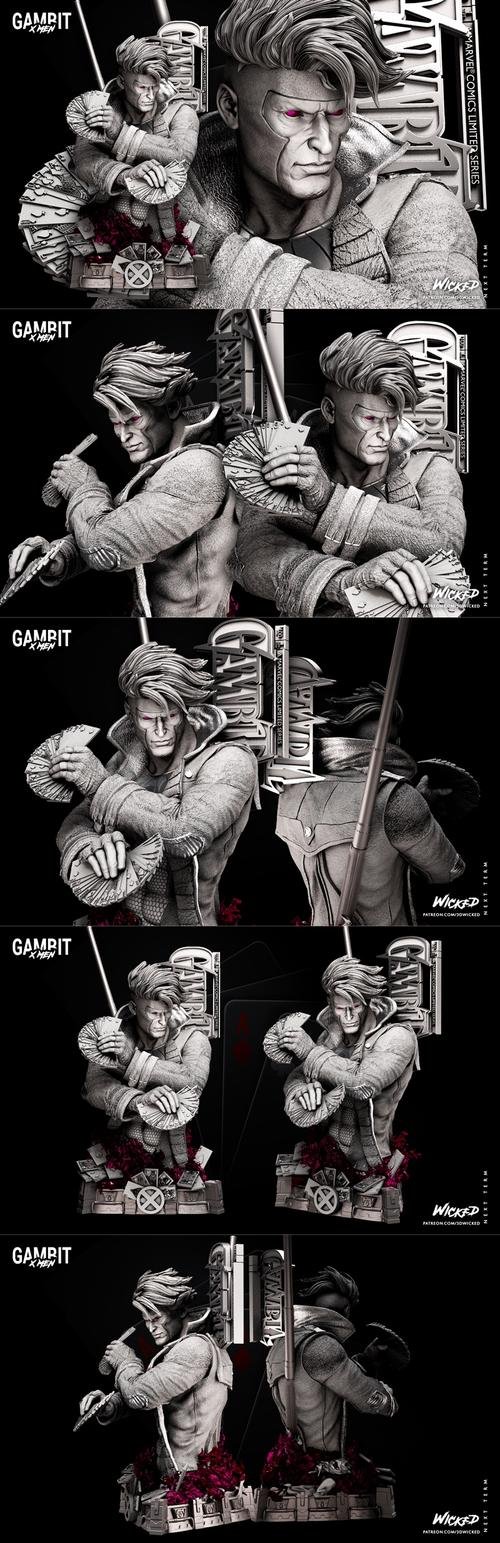 Wicked - Gambit Bust – 3D Print