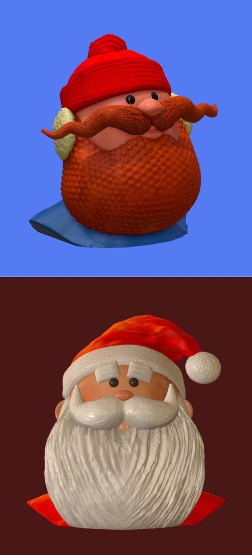 Yukon Cornelius and Santa Claus – 3D Print