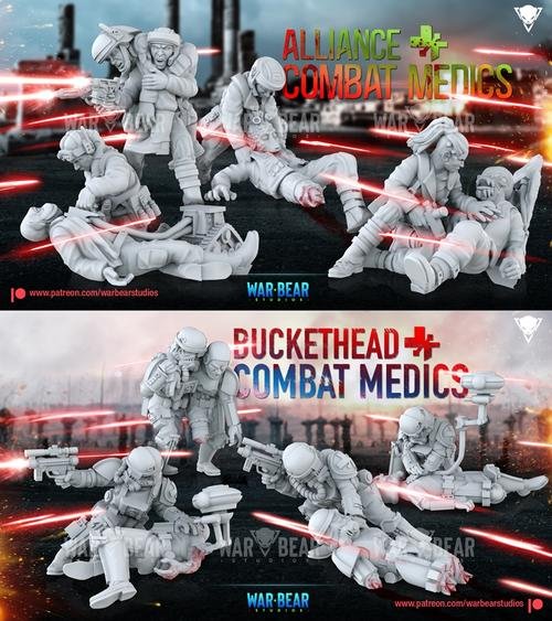 Alliance Combat Medics and Buckethead Combat Medics – 3D Print