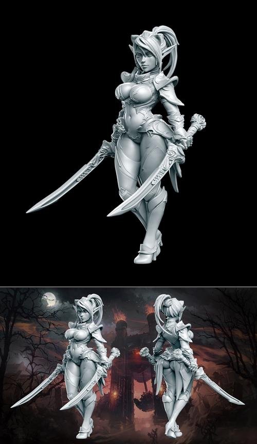 Dark Elf Mariya – 3D Print