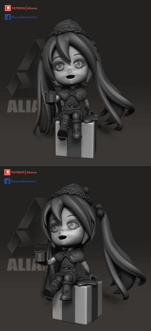 Miku Christmas Aliance – 3D Print