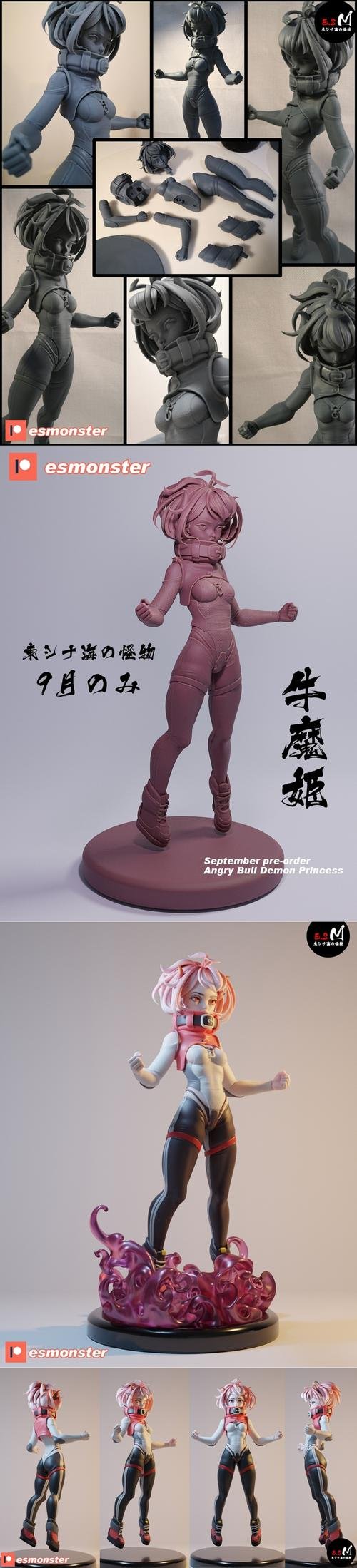 Bull Demon Production Process P02 - E.S Monster – 3D Print