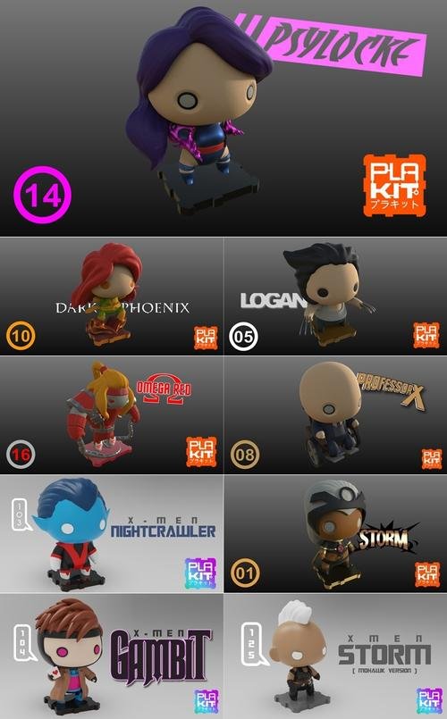PlaKit - X-men Collection – 3D Print