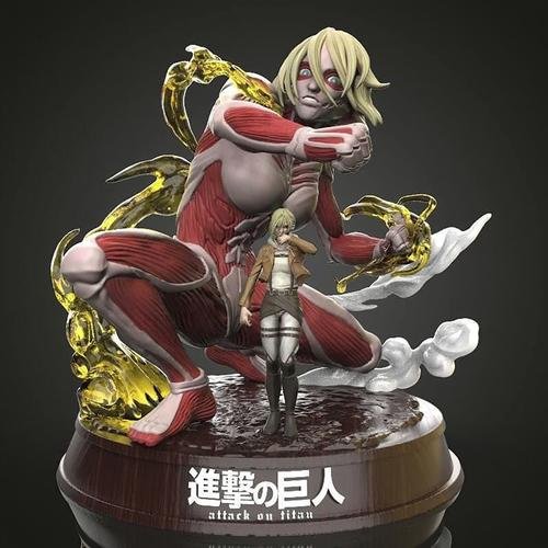 Female Titan and Annie From Attack On Titan – 3D Print