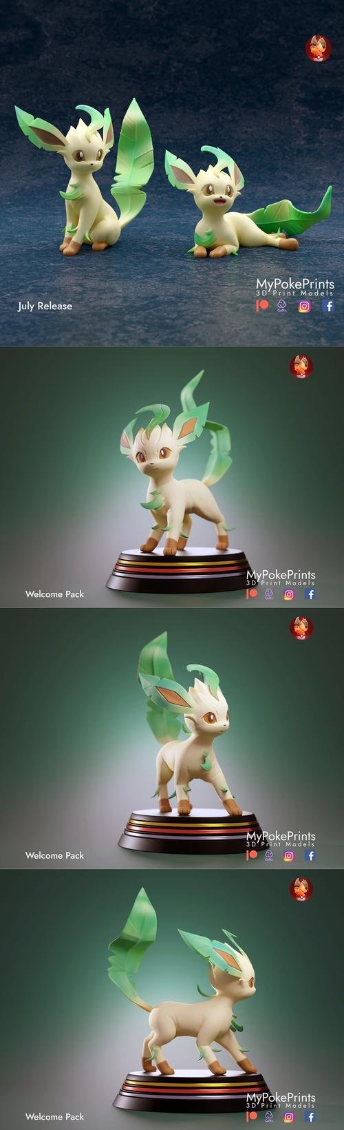 MyPokePrints - Leafeon – 3D Print