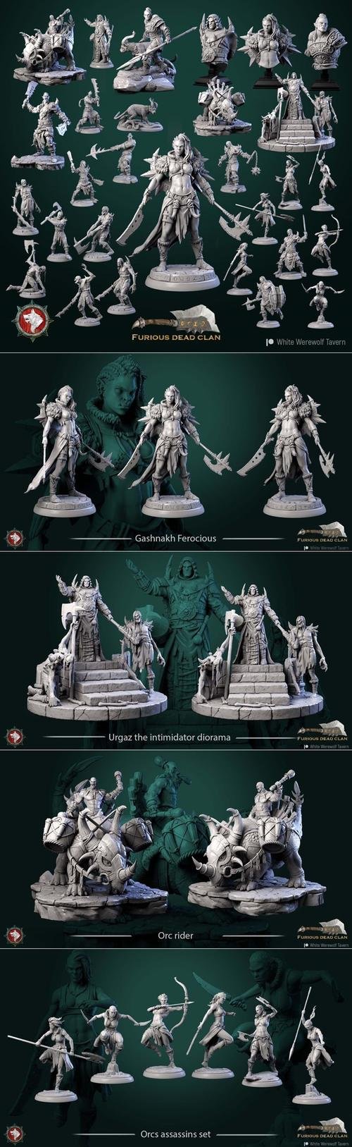 White Werewolf Tavern - Furious Dead Clan - October 2022 – 3D Print