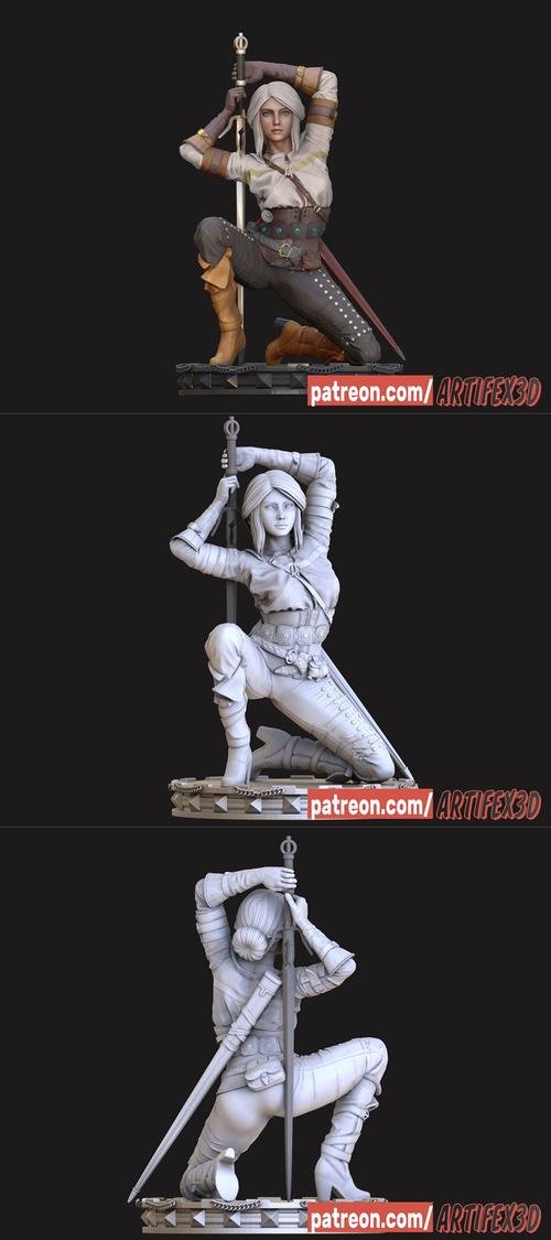Ciri The Witcher – 3D Print