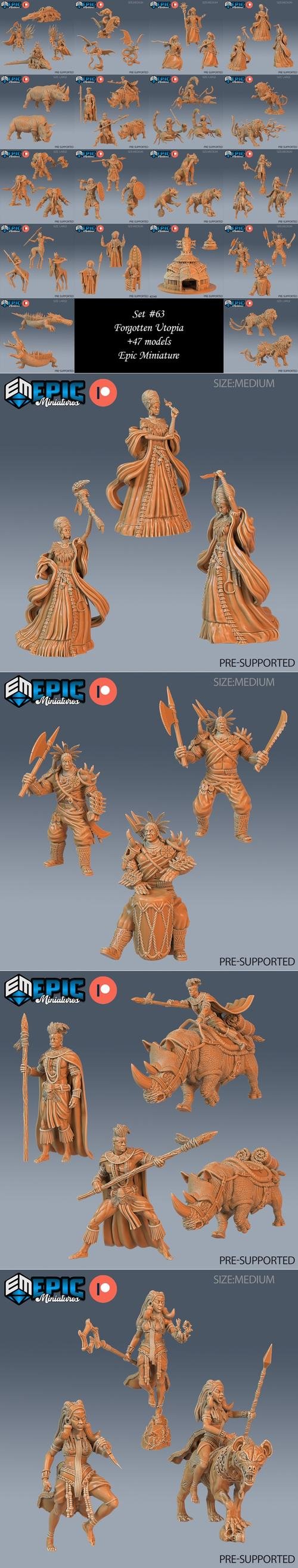 Epic Miniatures - Forgotten Utopia Set – 3D Print