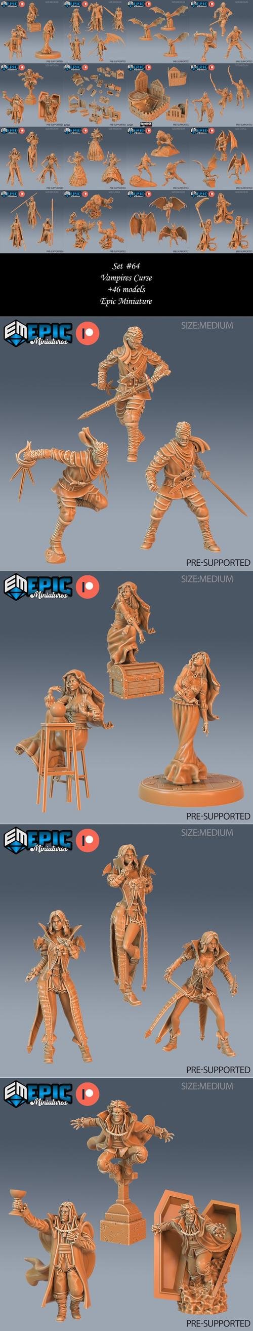 Epic Miniatures - Vampires Curse Set – 3D Print