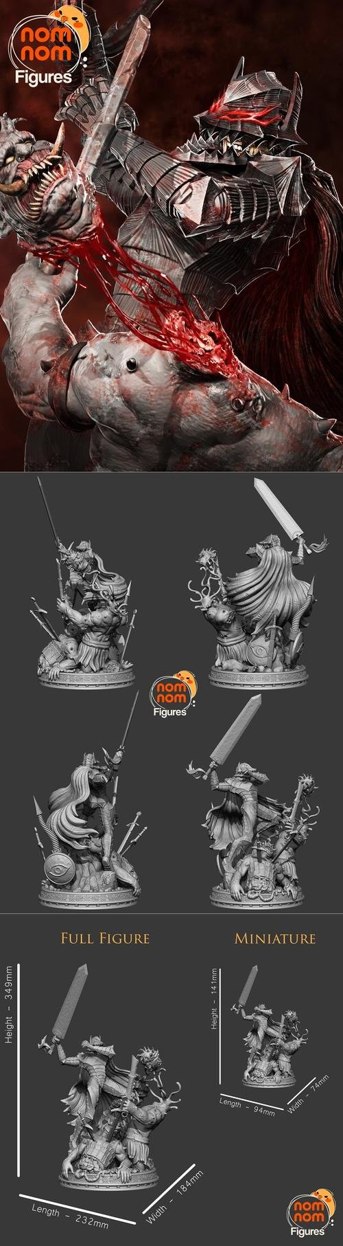 Guts - Berserk Version 2 – 3D Print